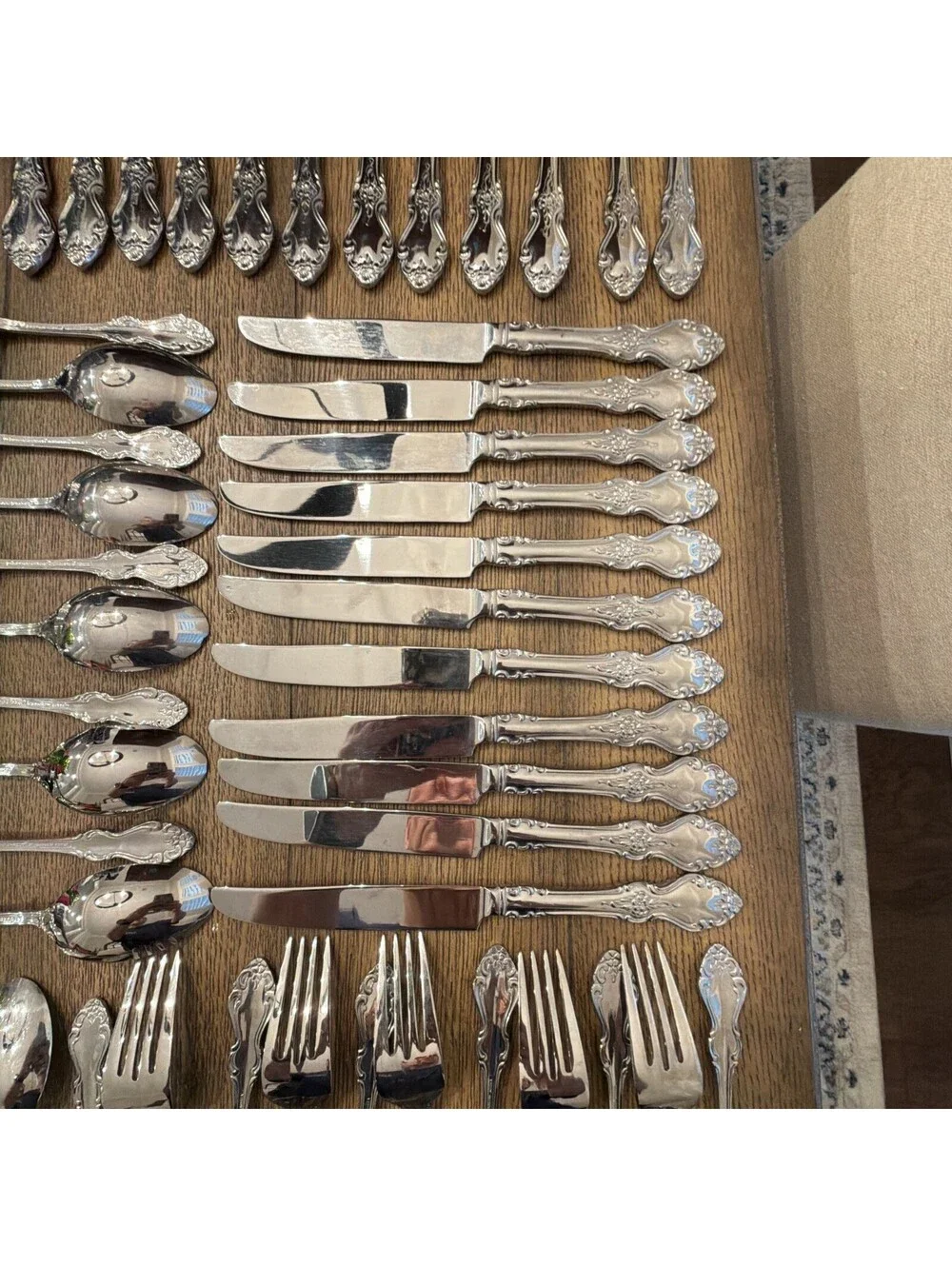 Reed & Barton Highgrove Stainless Flatware Set 73 Pc Service for 12 Serving